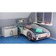 Lit LED et Matelas - Lit Enfant Licorne - Racing Car Girl - 160 x 80 cm