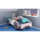 Lit LED et Matelas - Lit Enfant Licorne - Racing Car Girl - 160 x 80 cm