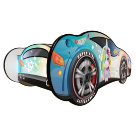 Lit LED et Matelas - Lit Enfant Licorne - Racing Car Girl - 140 x 70 cm