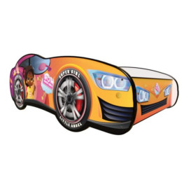 Lit LED et Matelas - Lit Enfant Bella - Racing Car Girl - 160 x 80 cm