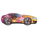 Lit LED et Matelas - Lit Enfant Bella - Racing Car Girl - 160 x 80 cm