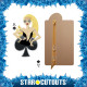 Figurine en carton Carte à jouer As de Pique - Dame de pique blonde avec lunettes 162 cm | Plv et pancarte