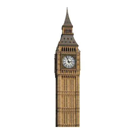 Figurine en carton Big Ben la tour horloge du palais de Westminster H 185 cm