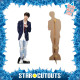 Figurine en carton taille reelle Kim Seok-jin (Jin) Cravate rouge BTS BANGTAN BOYS 179cm