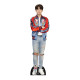 Figurine en carton taille reelle Jeans Jung-kook (Jungkook) Veste Rouge BANGTAN BOYS 178cm