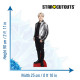 Figurine en carton taille reelle BTS Bangtan Boy Silver Jacket r Park_Ji_Min (Jimin) 90cm