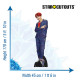 Figurine en carton taille reelle Jung Ho-seok (J-Hope) cheveux rouges BTS BANGTAN GARÇONS 178cm