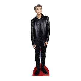 Figurine en carton Kim Nam-joon alias RM du groupe BTS (kpop) -H 90cm