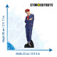 Figurine en carton taille reelle Culs Bongtung Boy Cheveux Rouges Jung_Ho_Sock_J_Hope (Star Mini) 90cm