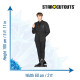 Figurine en carton Kang Daniel index levé, membre du groupe Wanna One (Kpop)- H180 cm