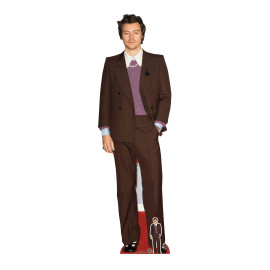 Figurine en carton Harry Styles costume Mauve 183 cm