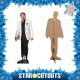 Figurine en carton Johnny Hallyday veste blanche- Haut 179 cm