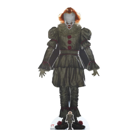 Figurine en carton Pennywise alias Grippe-Sou le Clown dansant - H192 cm