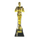 Figurine en carton récompense trophée doré Casino style Oscar 182 cm