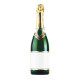 Figurine en carton Bouteille de champagne thème casino et fête 188 cm