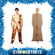 Figurine en carton Elvis Presley Costume Doré ou en or - Haut 182 cm