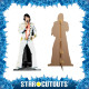 Figurine en carton Elvis Presley en tenue blanche Las Vegas 178 cm