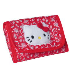 Hello Kitty - Porte Monnaie Rouge - 12 cm