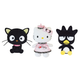 Hello Kitty Et Ses Amis Lot De 3 Peluches - Chocolat Et Badzt-Maru - 17 cm