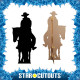 Figurine en carton Cowboy sur son cheval (Silhouette - ombre) 188 cm