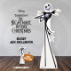 Figurine en carton Jack Skellington bras croisés - L'Etrange Noël de Monsieur Jack - Haut 194 cm