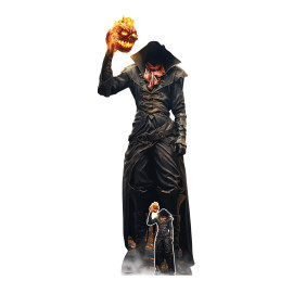 Figurine en carton cavalier sans tête - Halloween - Haut 196 cm