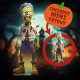 Figurine en carton zombie vert - Halloween - Haut 183 cm