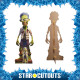 Figurine en carton zombie vert - Halloween - Haut 183 cm