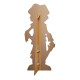 Figurine en carton pirate squelette qui tient une épée - Halloween - Haut 164 cm