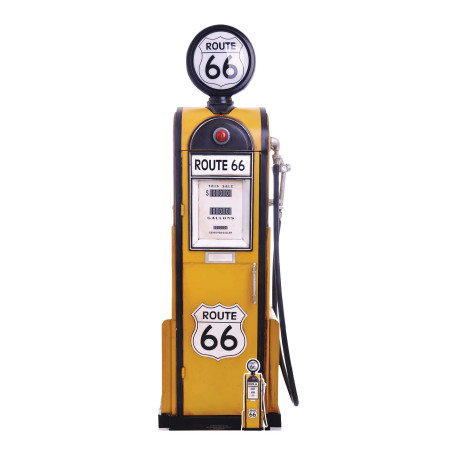 SC1398-Figurine-en-carton-Route-66-pompe-à-essence-américane-vintage-194-cm