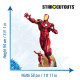 Figurine en carton Mini Iron Man en décollage – Marvel Avengers - Haut 94 cm