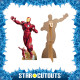 Figurine en carton Mini Iron Man en décollage – Marvel Avengers - Haut 94 cm