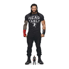 Figurine en carton – Roman Reigns – Tenue de Combat Noire – Catch WWE - Haut 192 cm