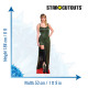 Figurine en carton Taylor Swift - Robe à Paillette Émeraude - Chanteuse Américaine - Haut 184 cm