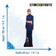 Figurine en carton Taylor Swift - Ensemble Crop Top Bleu - Chanteuse Américaine - Haut 186 cm