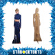 Figurine en carton Taylor Swift - Ensemble Crop Top Bleu - Chanteuse Américaine - Haut 186 cm