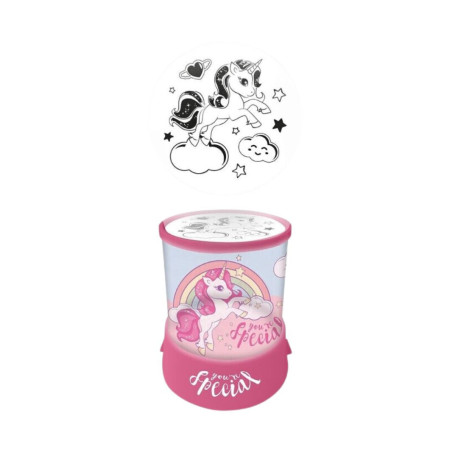 Licorne Rose - Luminaire - 19 cm