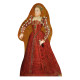 Figurine en carton Passe tête Femme Dynastie Tudor - H 176 cm