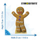 Figurine en carton Shrek le Petit bonhomme en pain d'épices (P'tit Biscuit) - Haut 75 cm