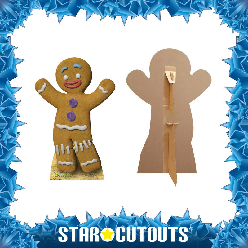 Figurine en carton Shrek le Petit bonhomme en pain d'épices (P'tit Biscuit)  - Haut 75 cm
