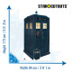 Figurine en carton Tardis Police - Doctor Who - Haut 173 cm