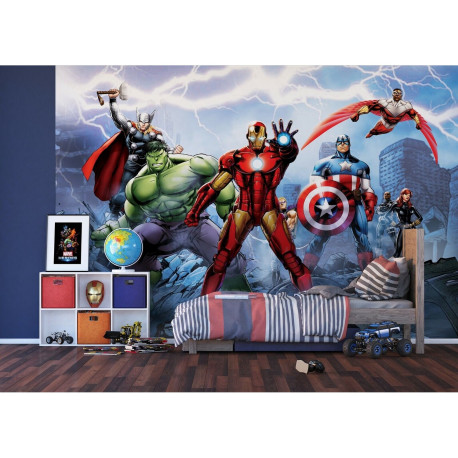 Tente de lit Avengers de Marvel avec Hulk et Capitain America  Meuble de  rangement sur Mobilier pour enfant sur Déco de Héros