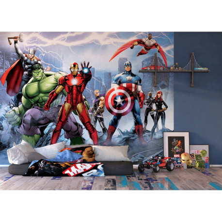 Plaid Polaire Les Avengers Couverture Enfant Hulk Iron Man pas cher 