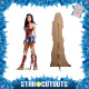 Figurine en carton Wonder Woman de profil H 186 cm Gal Gadot Wonder Woman 1984