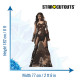 Figurine en carton Wonder Woman prête au combat - Haut 182 cm