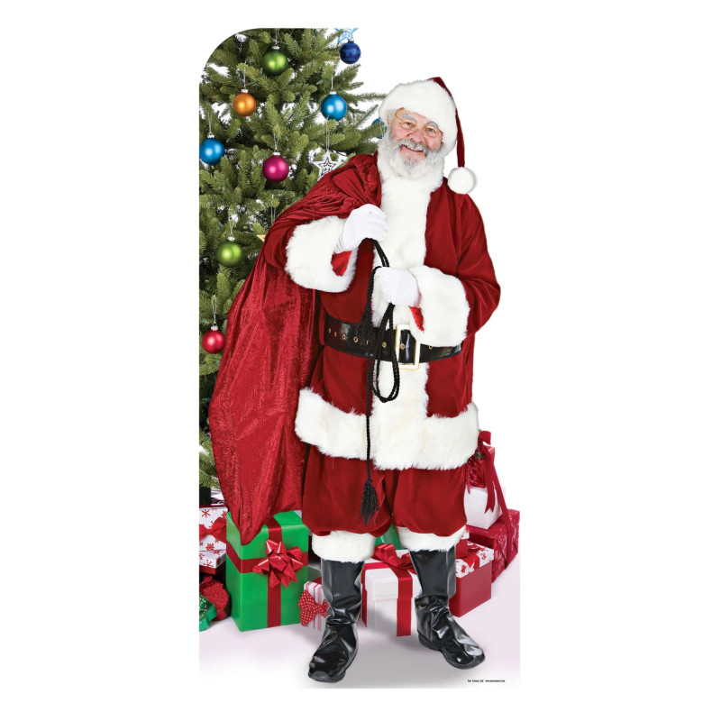Guirlande non lumineuse de déco avec Habits du Père Noël 140cm