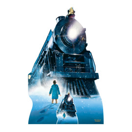 Figurine en carton Train film Polar Express ou Pole Express - Haut 142 cm
