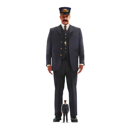 Figurine en carton – Conducteur du train film Polar Express - Haut 184 cm