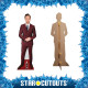 Figurine en carton – Tom Hiddleston - Costume Rouge - Haut 188 cm