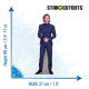 Figurine en carton - Tom Hiddleston Costume bleu - Acteur - Haut 90 cm